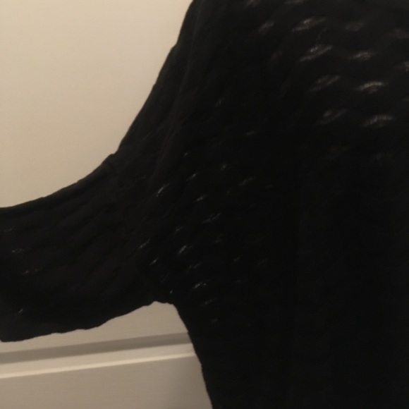 Peruvian Connection Black Knit Batwing Sweater XL - Picture 4 of 6